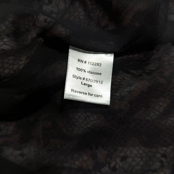 Greylin Sellia Snake Print Pintucked Dress Large - Picture 8 of 8